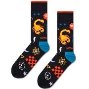 Happy socks Strømper Zodiac Signs Scorpio Sock Svart mønstret Str 41/4...