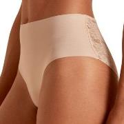 Calida Truser Natural Skin Lace Midi Brief Beige Large Dame