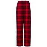 Calvin Klein Long Flannel Sleep Pant Svart/Rød bomull X-Large Dame