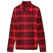 Calvin Klein Long Sleeve Button Down Flannel Svart/Rød bomull Medium D...