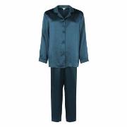 Lady Avenue Pure Silk Basic Pyjamas Petrol silke X-Large Dame