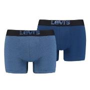 Levis 2P Men Optical Illussion Boxer Brief Marine/Blå bomull Large Her...