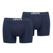 Levis 2P Men Solid Basic Boxer Brief Marine bomull XX-Large Herre