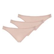 Mey Truser 3P Organic Cotton Pure Mini Briefs Beige bomull 38 Dame