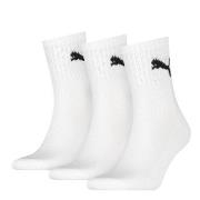 Puma Strømper 3P Short Crew Unisex Socks Hvit Str 47/49