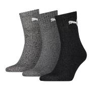 Puma Strømper 3P Short Crew Unisex Socks Grå/Svart Str 43/46