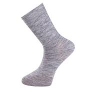 Trofe Wool Loose Rib Sock Strømper Grå Str 43/46 Dame