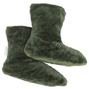 Damella Strømper Jaquard Fleece Slippers Grønn polyester Str 35/37 Dam...
