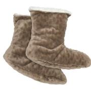 Damella Strømper Jaquard Fleece Slippers Hvit polyester Str 35/37 Dame