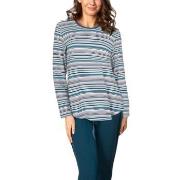 Lady Avenue Bamboo Long-Sleeve Pyjama Mixed Large Dame