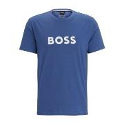 BOSS T Shirt RN Blå bomull Large Herre