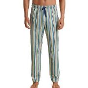 Calida Remix Sleep Weekend Pants Blå/Brun bomull Medium Herre