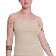 Sloggi GO Ribbed Spaghetti Top Grå bomull Small Dame