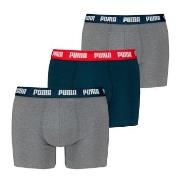 Puma 3P Men Everyday Boxer Grå/Blå bomull Large Herre