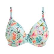 Elomi Sunshine Cove Underwire Plunge Bikini Top Blå Mønster F 95 Dame