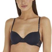 Tommy Hilfiger BH Lace Trim Balconette Bra Marine D 70 Dame