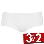 Damella Truser Classic Microfiber Hipster Hvit Large Dame