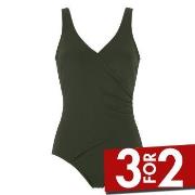 Damella Julia Chlorine Resistant Swimsuit Mørkgrørnn  polyamid 48 Dame