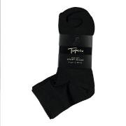 Topeco Strømper 4P Mid Cut Sport Socks Svart polyamid Str 40/45 Herre