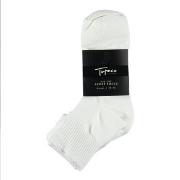 Topeco Strømper 4P Mid Cut Sport Socks Hvit polyamid Str 40/45 Herre