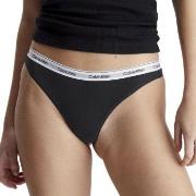 Calvin Klein Truser 3P Modern Logo Thongs Svart bomull XX-Large Dame