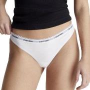 Calvin Klein Truser 3P Modern Logo Thongs Hvit bomull Large Dame