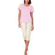 Triumph Pyjama Set X 01 Rosa/Hvit bomull 38 Dame