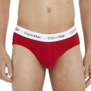 Calvin Klein 3P Cotton Stretch Hip Brief Marine/Rød bomull X-Small Her...