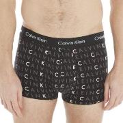 Calvin Klein 3P Cotton Stretch Low Rise Trunks Svart Mønster bomull La...