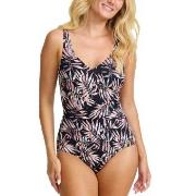 Damella Julia Basic Swimsuit Svart mønstret 42 Dame