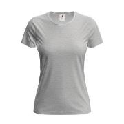 Stedman 4P Classic Women T-shirt Lysgrå bomull Large Dame