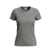 Stedman Comfort-T Crew Neck T-shirt Grå bomull Small Dame