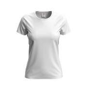 Stedman Comfort-T Crew Neck T-shirt Hvit bomull Small Dame