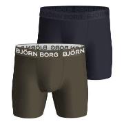 Björn Borg 2P Performance Boxer 1727 Militærgrønn polyester Medium Her...