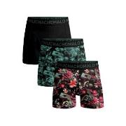 Muchachomalo 3P Cotton Stretch Boxer Rød/Grønn bomull XX-Large Herre