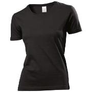 Stedman Classic Women T-shirt Svart bomull X-Small Dame