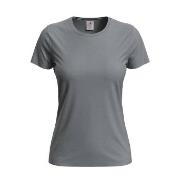 Stedman Classic Women T-shirt Grå bomull Large Dame