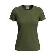 Stedman 4P Classic Women T-shirt Militærgrønn bomull X-Small Dame