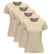 Stedman 4P Classic Women T-shirt Beige bomull Large Dame