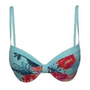Esprit Peony Beach Padded Push Up Bikini Turkis Mønster B 40 Dame
