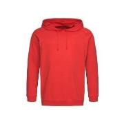 Stedman Hooded Sweatshirt Unisex Rød bomull Small