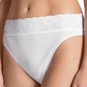 Calida Truser 2P Lycraspitze Panty Hvit bomull X-Small Dame