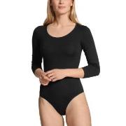 Calida Natural Comfort Bodysuit Svart bomull X-Small Dame