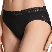 Calida Truser Natural Comfort Lace Brief Svart bomull Small Dame