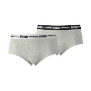 Puma Truser 2P Iconic Mini Shorts Grå Small Dame