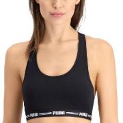 Puma BH Iconic Racer Back Bra Svart Small Dame