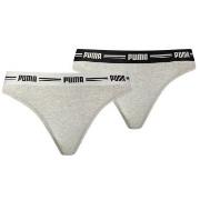 Puma Truser 2P Iconic Solid String Grå Large Dame