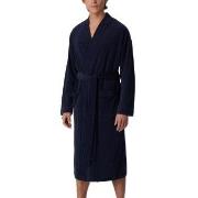 Schiesser Terry Bathrobe Marine Large Herre