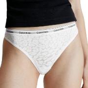 Calvin Klein Truser Lace Thong Hvit polyamid X-Small Dame