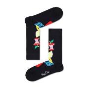 Happy socks Strømper 2P Fruit Stack Sock Svart mønstret bomull Str 41/...